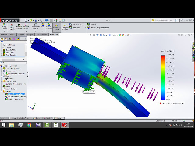 فیلم آموزشی: نحوه بارگذاری در هر منطقه خاص در solidworks با زیرنویس فارسی