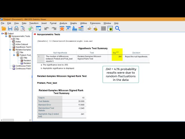 فیلم آموزشی: نحوه اجرای تست رتبه امضا شده Wilcoxon در SPSS با زیرنویس فارسی