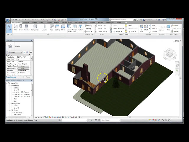 فیلم آموزشی: Revit افزودن محوطه سازی با زیرنویس فارسی