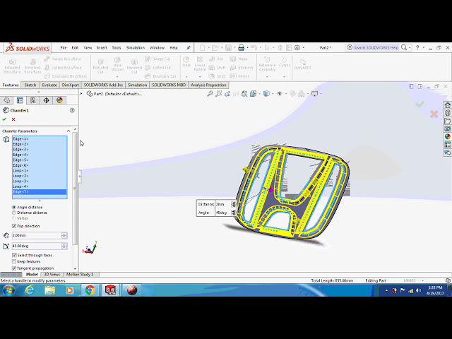 فیلم آموزشی: آموزش Solidworks | چگونه در Solidworks لوگوی سه بعدی هوندا طراحی کنیم؟