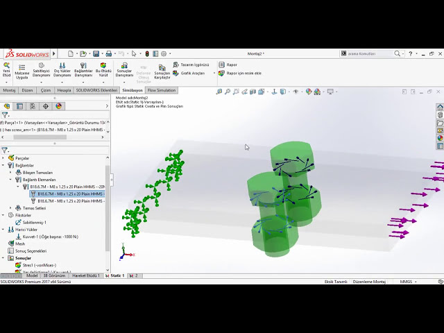 فیلم آموزشی: اتصال پیچ و مهره شبیه سازی SolidWorks