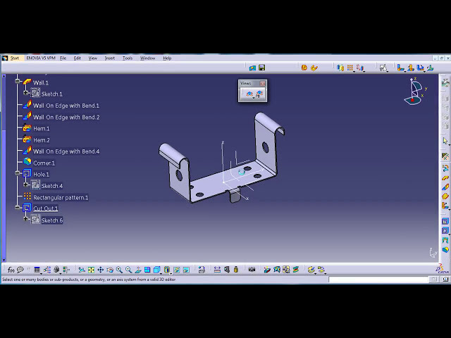 فیلم آموزشی: طرح مولد ورق فلزی CATIA I ASSIGNMENT 1 I PART-3