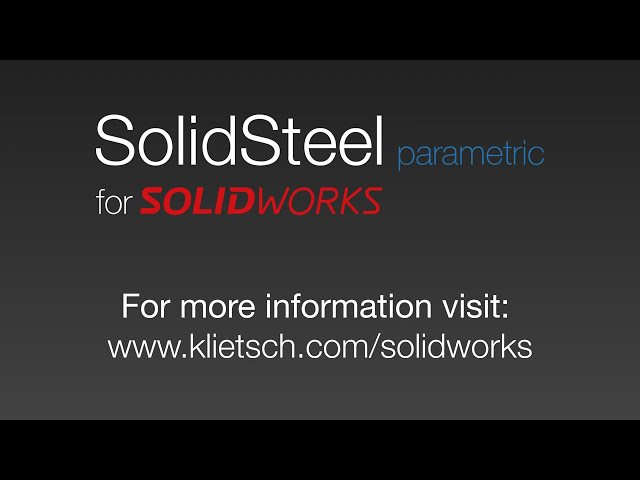 فیلم آموزشی: ایجاد اتصالات اتصال و اتصالات فولادی پیچ و مهره ای با پارامتریک SolidSteel برای SOLIDWORKS با زیرنویس فارسی