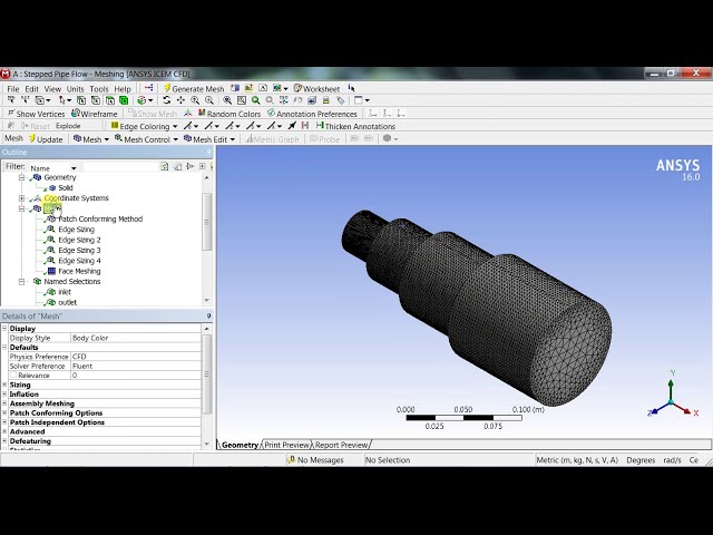 فیلم آموزشی: آموزش فلوئنت ANSYS | جریان در یک تحلیل لوله پلکانی | آموزش ANSYS CFD | میز کار ANSYS با زیرنویس فارسی