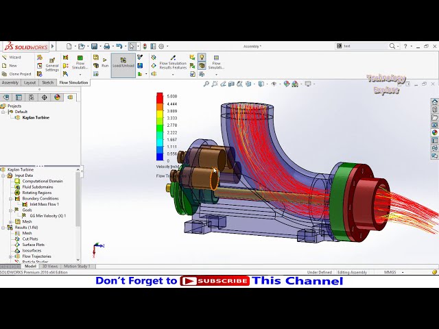 فیلم آموزشی: آموزش شبیه سازی جریان SolidWorks در توربین کاپلان با زیرنویس فارسی