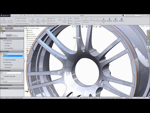 فیلم آموزشی: آموزش Solidworks | طرح رینگ چرخ در Solidworks با زیرنویس فارسی