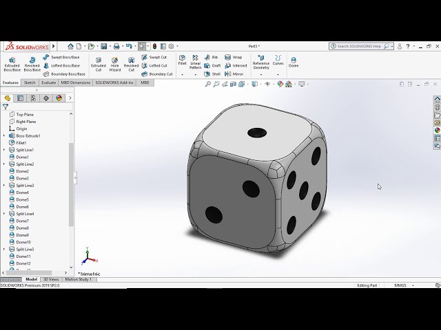 فیلم آموزشی: آموزش Solidworks / مکعب تاس