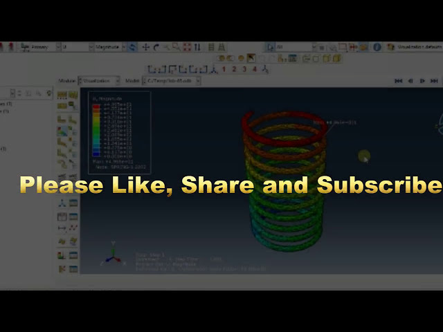 فیلم آموزشی: فیلم های آموزشی Abaqus - نحوه تجزیه و تحلیل فنر فشرده سازی در Abaqus