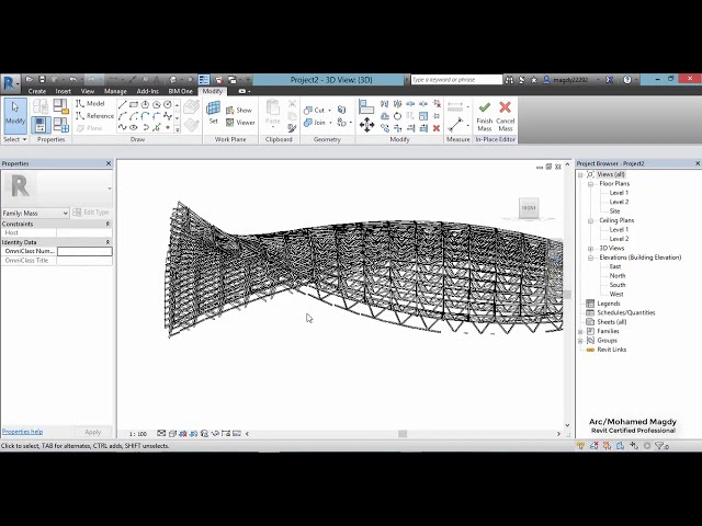 فیلم آموزشی: Space Trussed Frame System - Mass - Revit