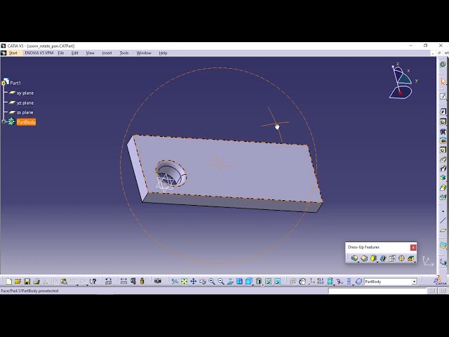 فیلم آموزشی: CATIA V5 - موس پان / زوم / چرخش با زیرنویس فارسی