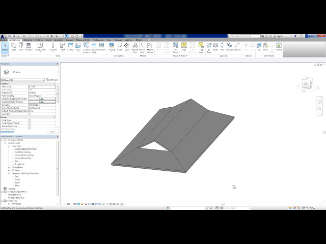 فیلم آموزشی: Revit: شیروانی هلندی یا سقف شیروانی با زیرنویس فارسی