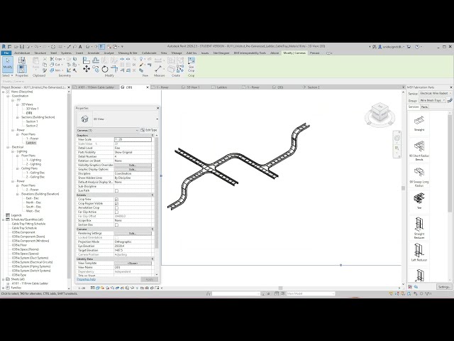 فیلم آموزشی: قالب سینی کابل Revit با زیرنویس فارسی