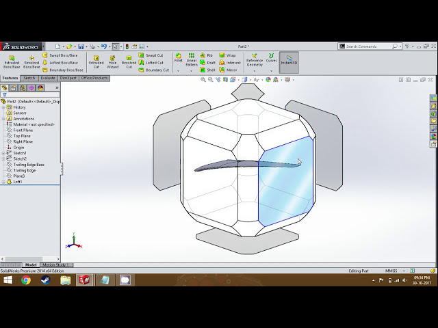 فیلم آموزشی: آموزش طراحی A380: قسمت 2 (Wing) Solidworks با زیرنویس فارسی