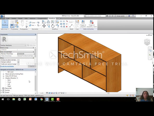 فیلم آموزشی: ایجاد یک مبلمان REVIT با زیرنویس فارسی