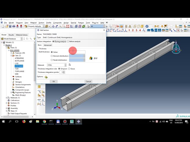 فیلم آموزشی: ABAQUS CAE/مثال 3.1: تیر جعبه فولادی-قاب K #abaqus #FEM #boxbeam