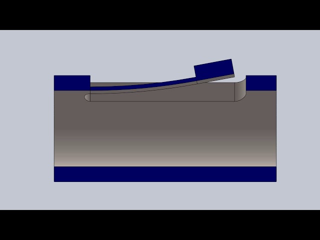 فیلم آموزشی: متحرک سازی یک ویژگی انعطاف پذیر در Solidworks