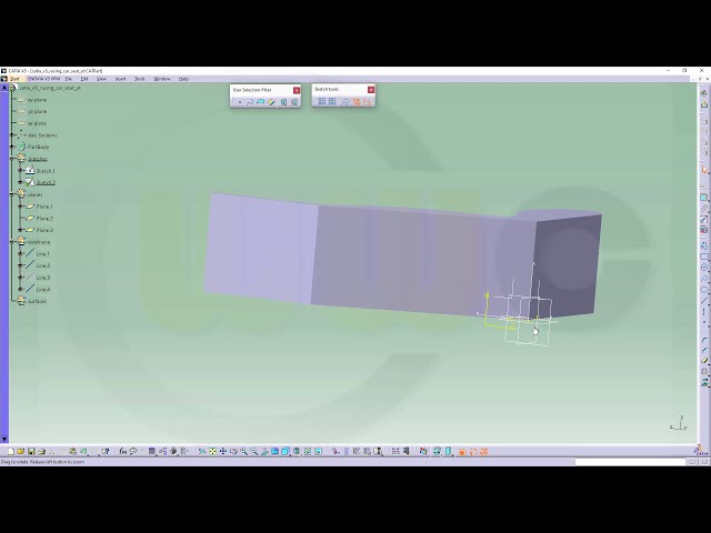 فیلم آموزشی: صندلی ماشین مسابقه ای - آموزش Catia v5 - طراحی قطعه با زیرنویس فارسی