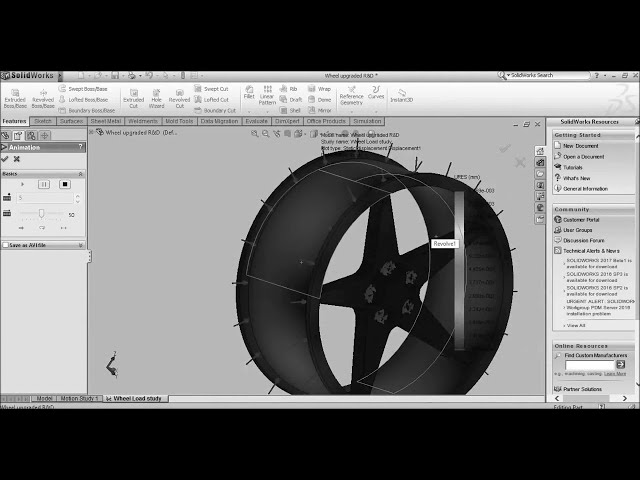 فیلم آموزشی: طراحی و تحلیل ماشین چرخ 5- Solidworks