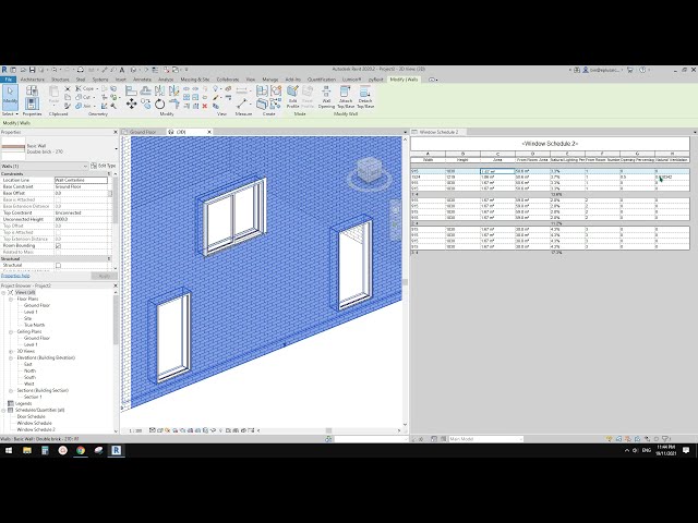 فیلم آموزشی: تمرین Revit (روز 606) - از برنامه پنجره برای محاسبه درصد تهویه نور طبیعی استفاده کنید با زیرنویس فارسی