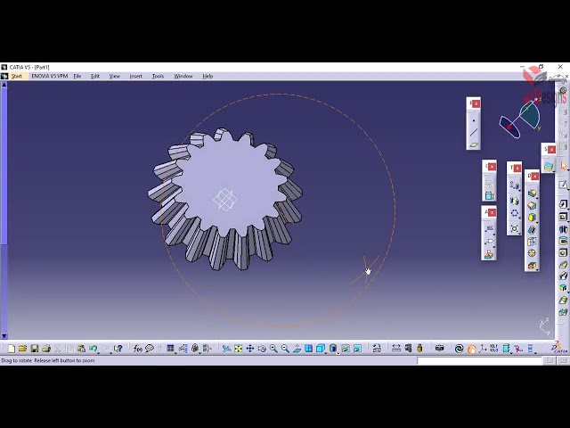 فیلم آموزشی: دنده مخروطی - چرخ دنده مخروطی - Catia V5