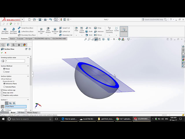 فیلم آموزشی: آموزش پایه SolidWorks برای زبان آموزان. اشکال - کره یا توپ با زیرنویس فارسی