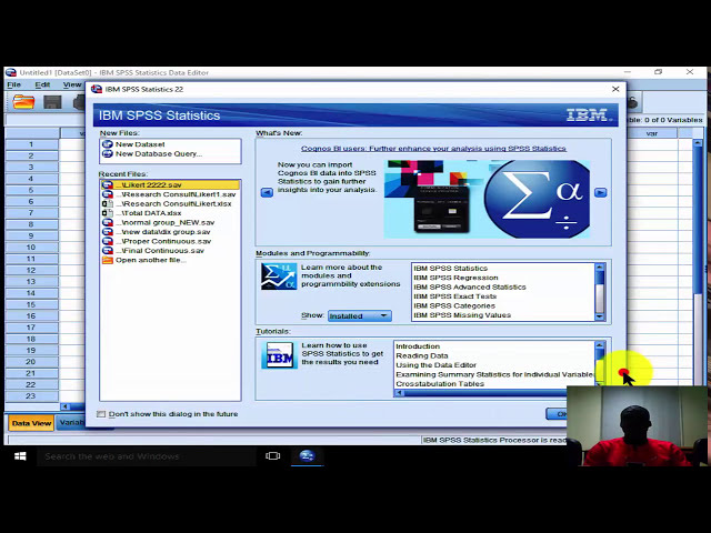 فیلم آموزشی: تجزیه و تحلیل داده ها و جدول ارائه 1 IBM SPSS با زیرنویس فارسی