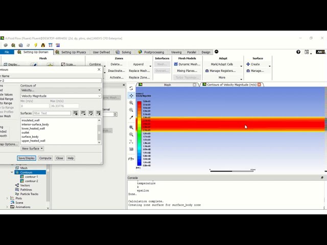 فیلم آموزشی: جریان آشفته همرفت اجباری (Ansys)