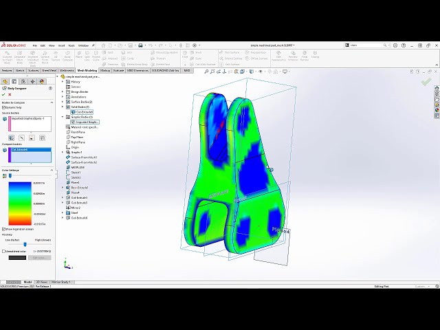 فیلم آموزشی: آیا با دیگران ارتباط خوبی دارید؟ استفاده از داده های مش در SOLIDWORKS با زیرنویس فارسی