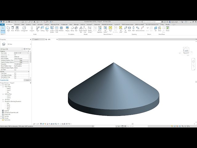 فیلم آموزشی: R-19 | نحوه ساخت سقف دایره ای یا سقف مخروطی | آموزش Revit | مبتدی با زیرنویس فارسی