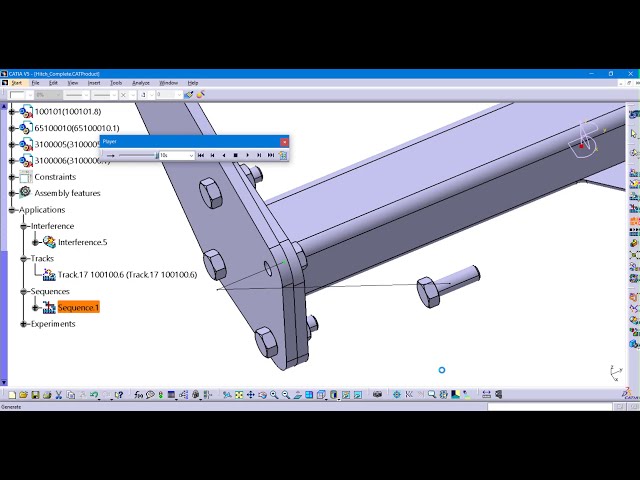 فیلم آموزشی: تشخیص برخورد در میز کار CATIA V5 Fitting Simulator با زیرنویس فارسی