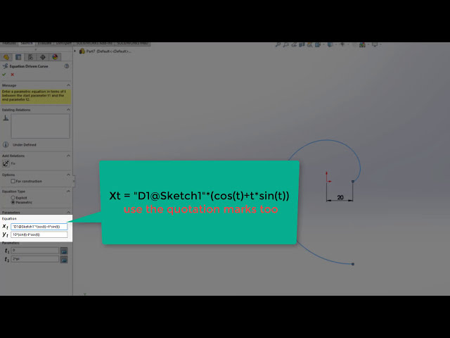 فیلم آموزشی: منحنی های معادله محور در solidworks با زیرنویس فارسی