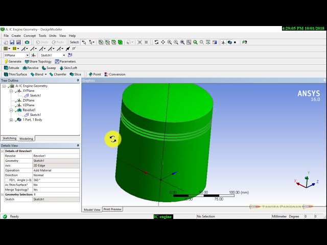 فیلم آموزشی: مدل پیستون موتور IC – میز کار ANSYS 16.0 با زیرنویس فارسی