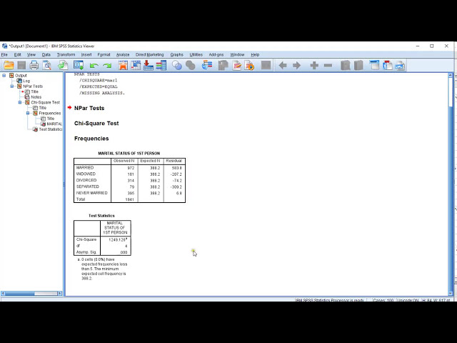 فیلم آموزشی: SPSS - پیرسون چی مربع مناسب بودن (از طریق Legacy)