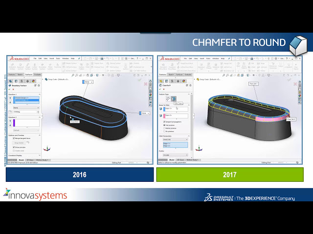 فیلم آموزشی: چیزهای جدید در SOLIDWORKS 2017 قسمت 4: Chamfer با زیرنویس فارسی