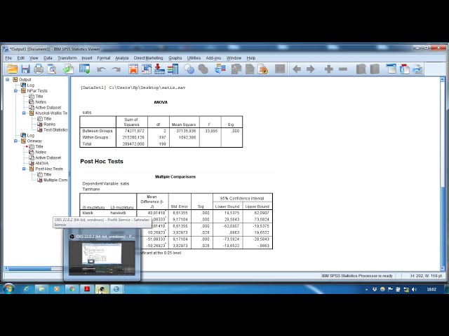 فیلم آموزشی: تحلیل کروسکال والیس و آزمون فرضیه ها با SPSS