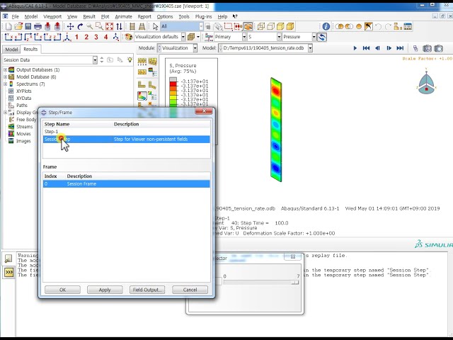 فیلم آموزشی: ABAQUS - محاسبه سه محوری استرس با استفاده از خروجی فایل