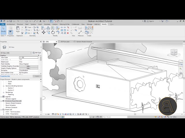 فیلم آموزشی: مدل سازی اجزای درجا در آموزش Revit با زیرنویس فارسی