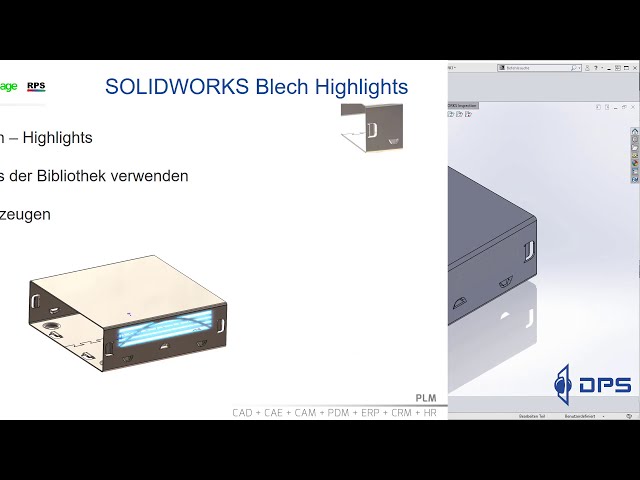 فیلم آموزشی: SOLIDWORKS Blech برجسته با زیرنویس فارسی