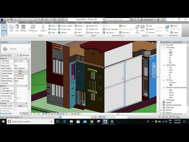 فیلم آموزشی: نحوه ساخت پانل های دیواری (Net) در Revit/jali in revit Architecture