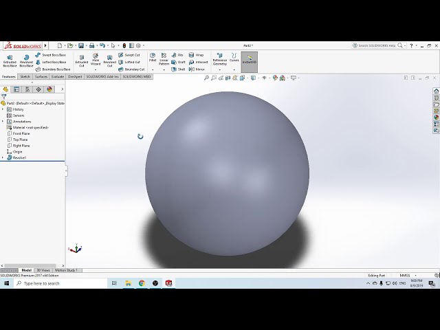 فیلم آموزشی: EP.5 ایجاد یک کره در Solidwork توسط THAI PRO SOLIDWORKS