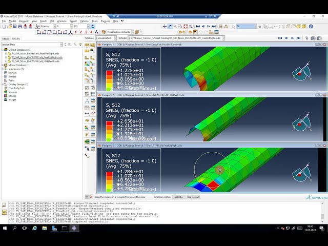 فیلم آموزشی: آموزش Abaqus: Shell Elements #5 بحث در مورد نتایج (ورق تا شده) با زیرنویس فارسی