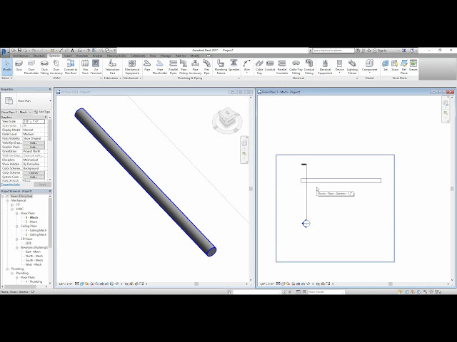 فیلم آموزشی: Revit MEP for the Professional - Part 3 - Drawing Duct با زیرنویس فارسی