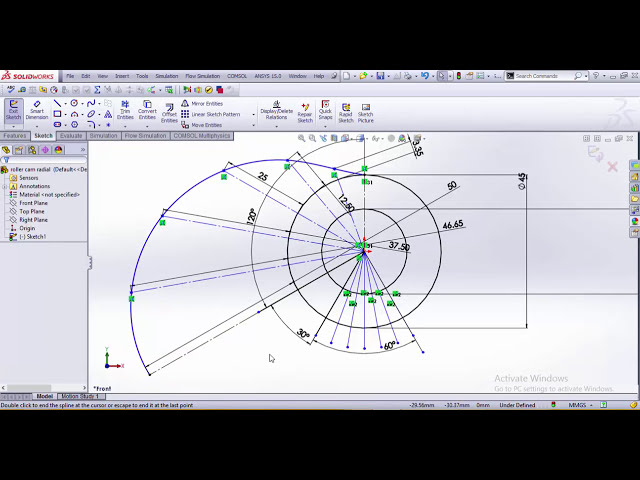 فیلم آموزشی: طراحی بادامک دنباله دار غلتکی در solidworks با زیرنویس فارسی