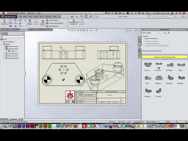 فیلم آموزشی: Solidworks یک قسمت را ترسیم می کند