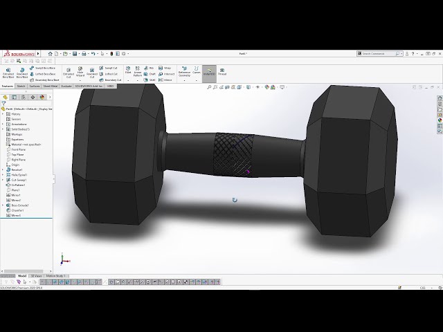 فیلم آموزشی: Solidworks - Knurling آسان است با زیرنویس فارسی