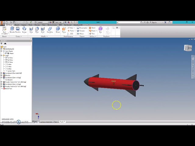 فیلم آموزشی: نحوه ساخت موشک در کمتر از 10 دقیقه در Autodesk Inventor