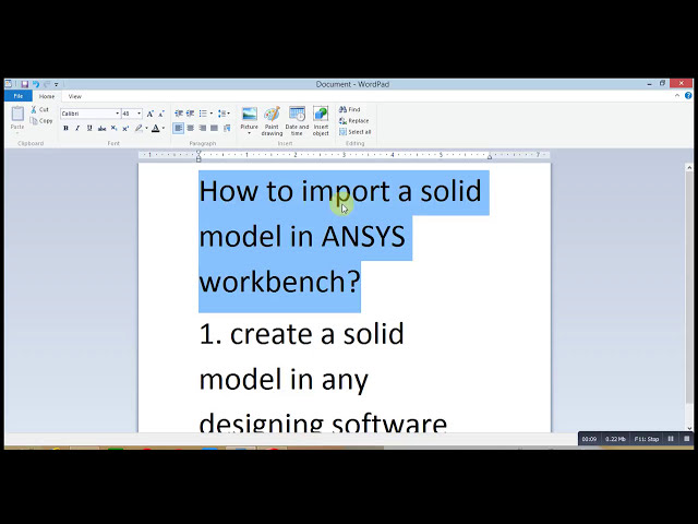 فیلم آموزشی: نحوه وارد کردن یک مدل جامد در میز کار Ansys با زیرنویس فارسی