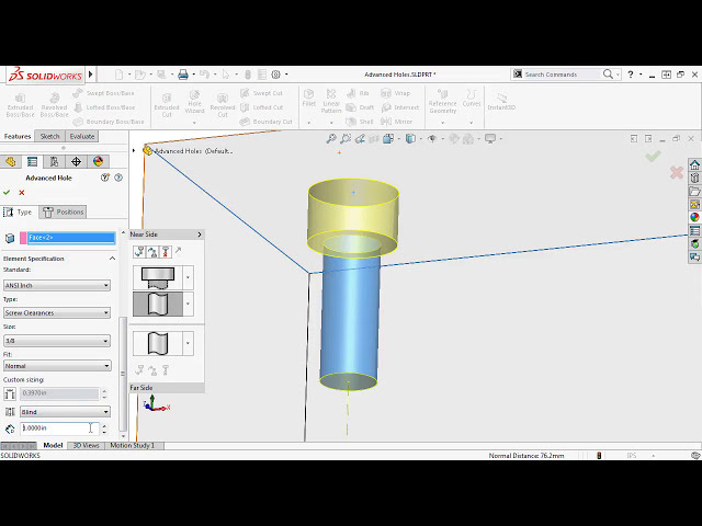 فیلم آموزشی: Advanced Holes SOLIDWORKS 2017 با زیرنویس فارسی