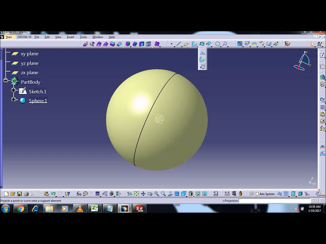 فیلم آموزشی: Projection, Combine, Reflect LineSurface CATIA V5