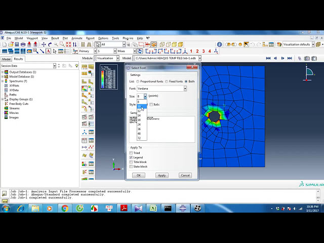 فیلم آموزشی: [Abaqus برای مبتدی] - صفحه تخت با سوراخ های تجزیه و تحلیل استرس توسط Abaqus 6.13